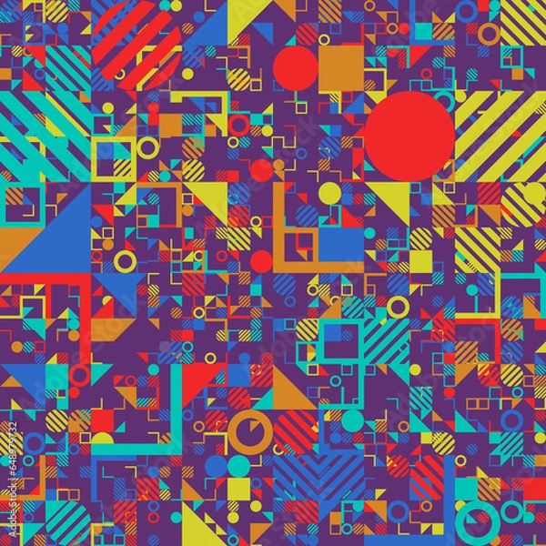 Obraz abstract geometric color background texture illustration