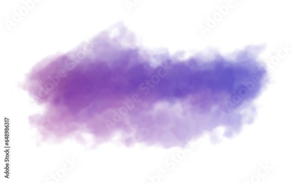 Fototapeta blue purple smoke on a transparent background