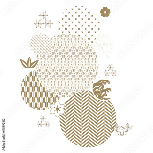 Obraz A flat minimal unique circular shape abstract pattern