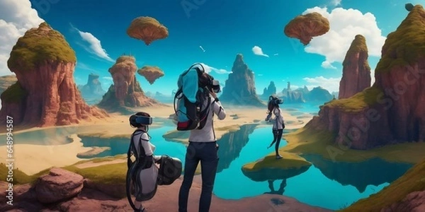 Obraz landscape with earth