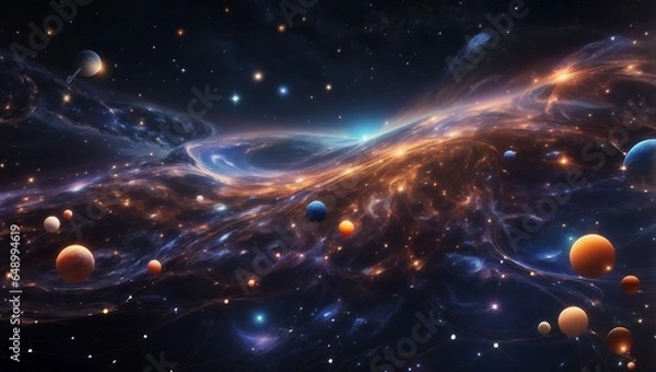 Fototapeta planet in space