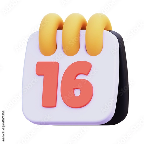 Obraz Calendar 3D Illustration