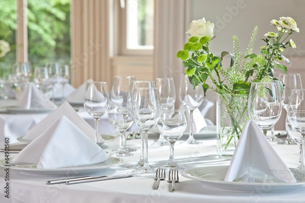 Fototapeta Gedeckter Tisch