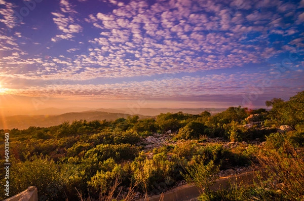 Obraz sunset in the mountains