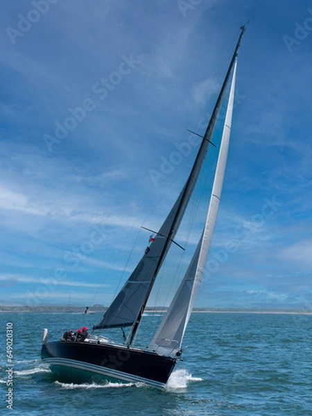 Obraz Sailboats under sail off Cape Cod