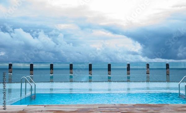 Obraz Infinitypool an Deck