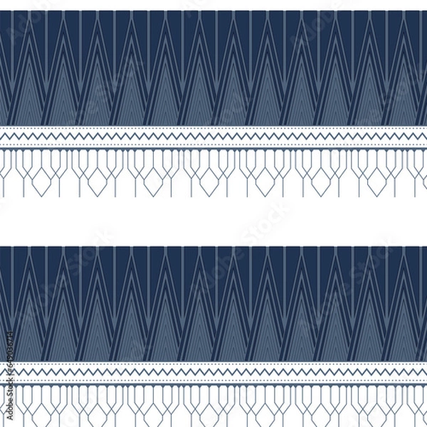 Obraz A blue and white striped pattern