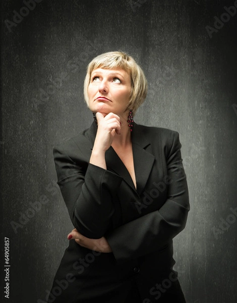 Obraz lady thinking
