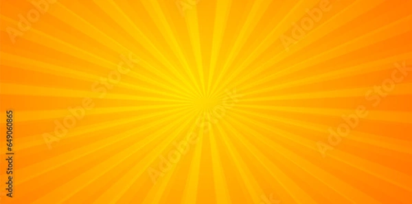 Fototapeta Abstract vector background with striped radial pattern. Texture with sun rays for banner, poster, hot sales advertisement. Vector EPS10
