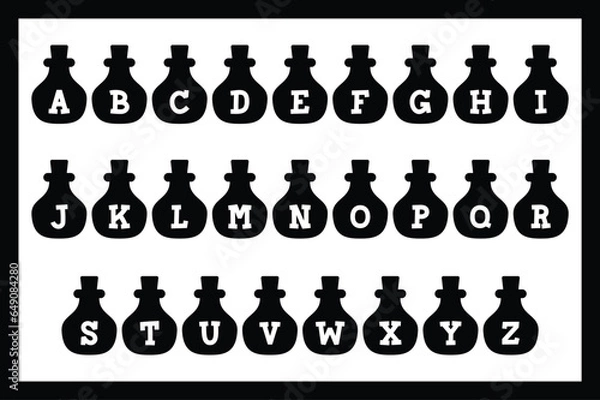 Fototapeta Versatile Collection of Potion Alphabet Letters for Various Uses