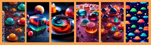 Fototapeta jello 9:16 wallpaper list, many styles, galaxy jello colors