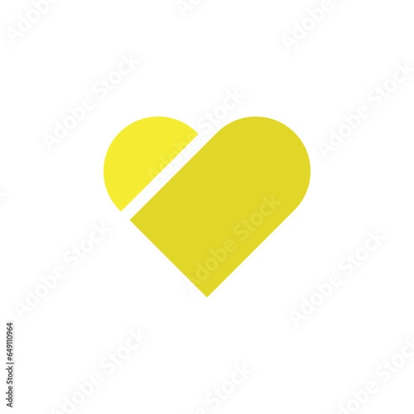 Obraz color heart icon vector graphics on a white background