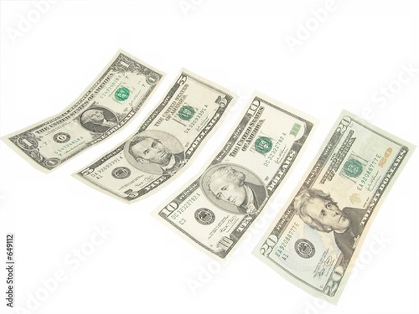 Fototapeta sample us bills