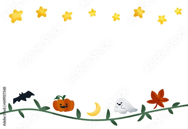 Obraz ハロウィン　星のフレーム