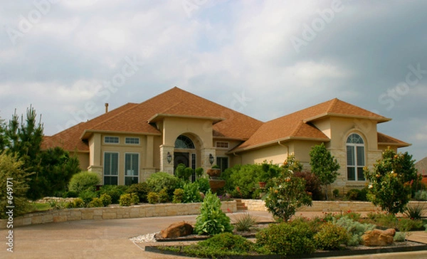 Obraz modern brick and stucco house