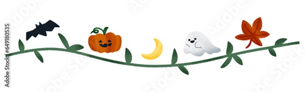 Obraz ハロウィン　ライン素材　飾り