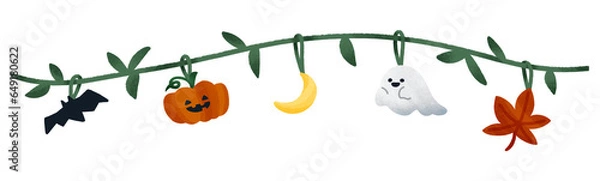 Obraz ハロウィン　ライン　飾り