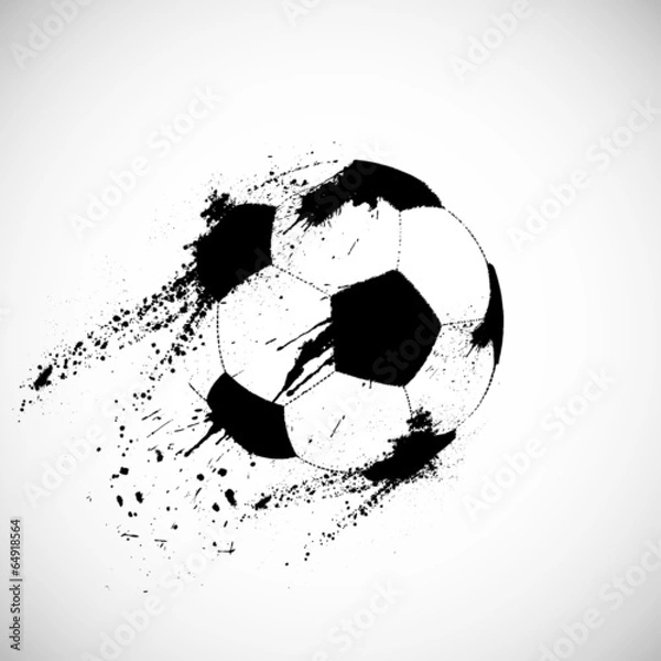 Fototapeta Grunge piłki nożnej