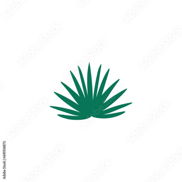 Fototapeta Algae icon. Simple style fish store company poster background symbol. Algae brand logo design element. Algae t-shirt printing. Vector for sticker.