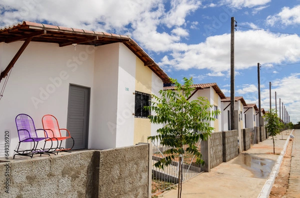 Obraz minha casa minha vida - casas em conjunto residencial do programa minha casa minha vida