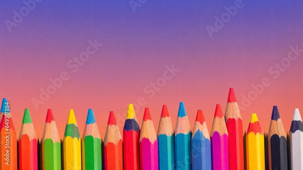 Fototapeta Pencil wall background, huge image of high quality