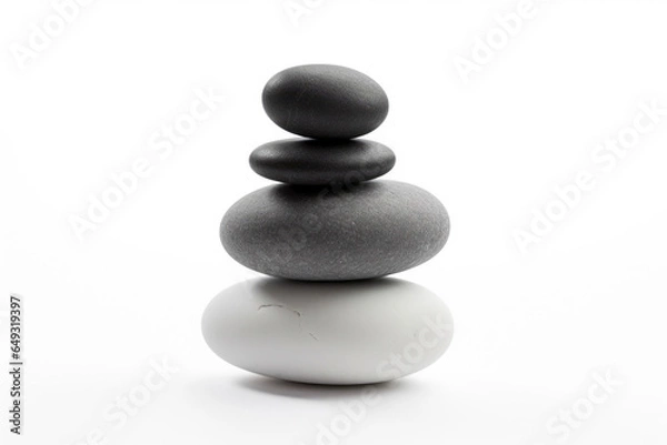 Fototapeta Abstract Stone Tower on White