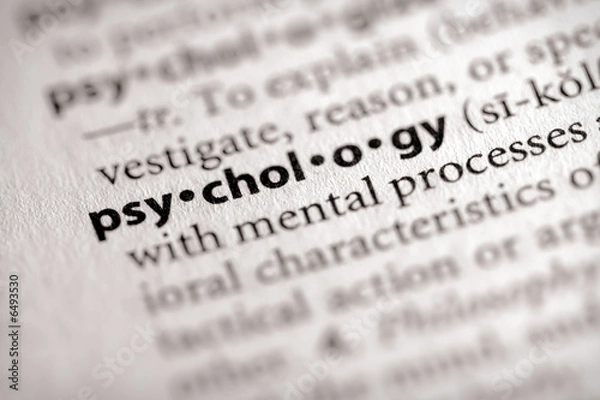 Fototapeta "psychologia". Wiele innych zdjęć słów dla Ciebie w moim portfolio ....