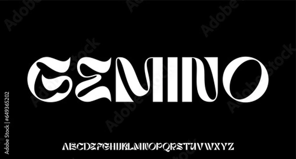 Obraz unique luxury modern font alphabetical vector se