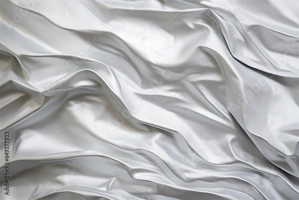 Obraz backgraund crumpled silver paper or cloth