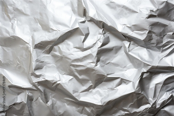Obraz backgraund crumpled silver paper