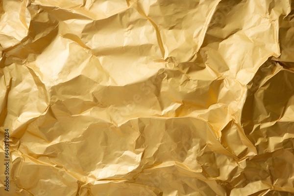 Obraz texture with crumpled gold paper