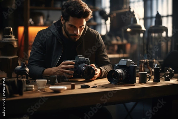 Obraz A person receiving personalized product recommendations based on their online behavior. Generative Ai.