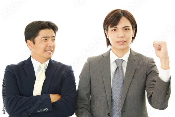 Fototapeta 笑顔のビジネスマン