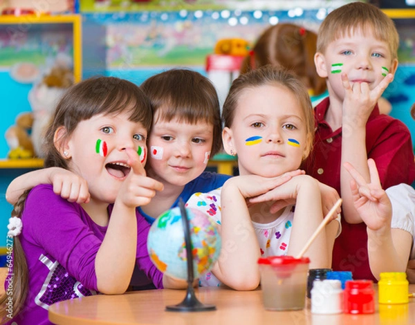 Obraz Children in language camp