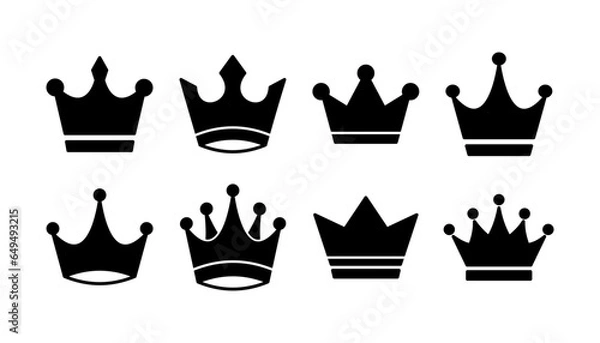 Fototapeta Crown Icon vector. Crown symbol for web site design,