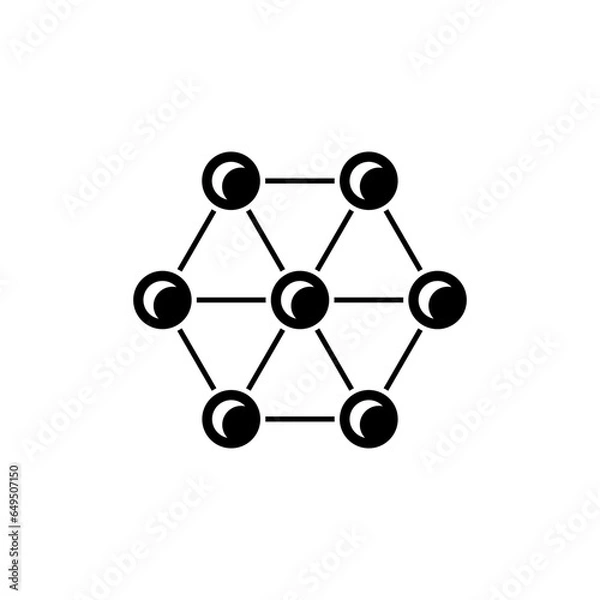 Fototapeta Atom, Molecule Icon - Vector, Sign and Symbol for Design, Presentation, Website or Apps Elements.