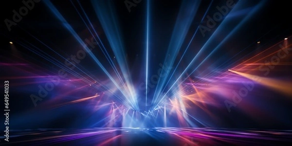 Fototapeta Scene Stage lighting for background