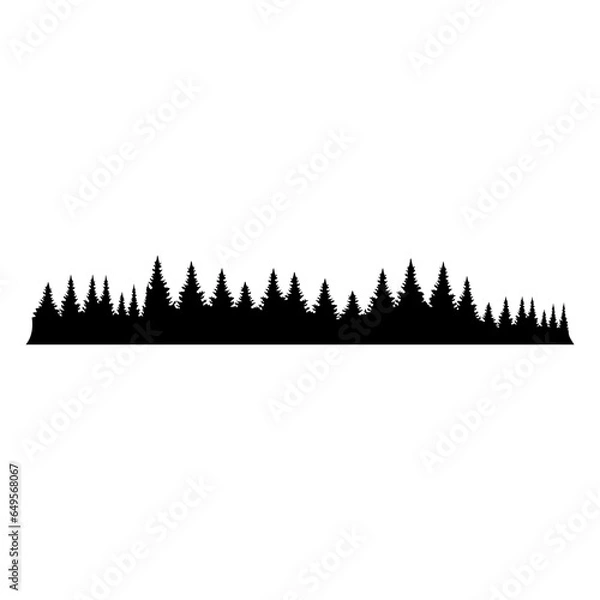 Obraz tree line silhouette