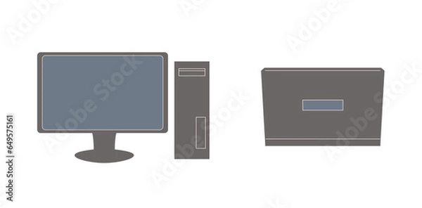 Obraz デスクトップパソコン　ノートパソコン