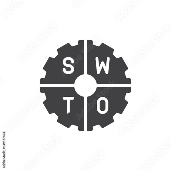 Fototapeta SWOT Analysis vector icon