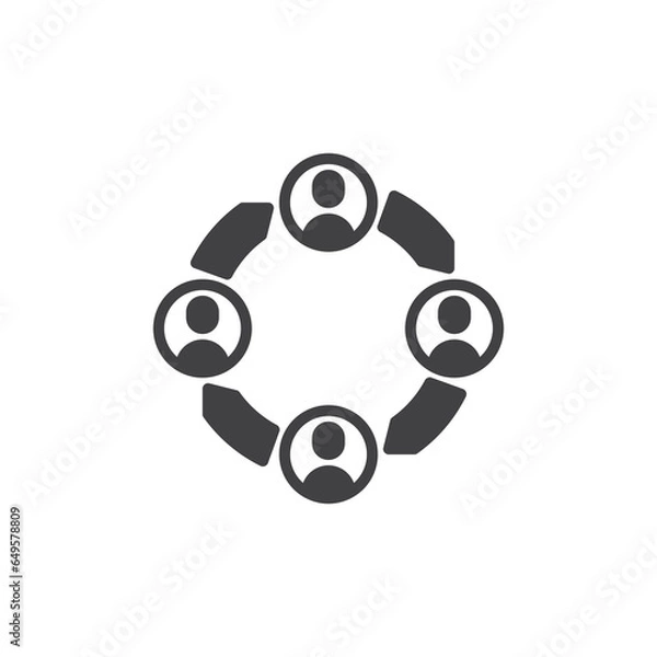 Fototapeta Cross functional team vector icon