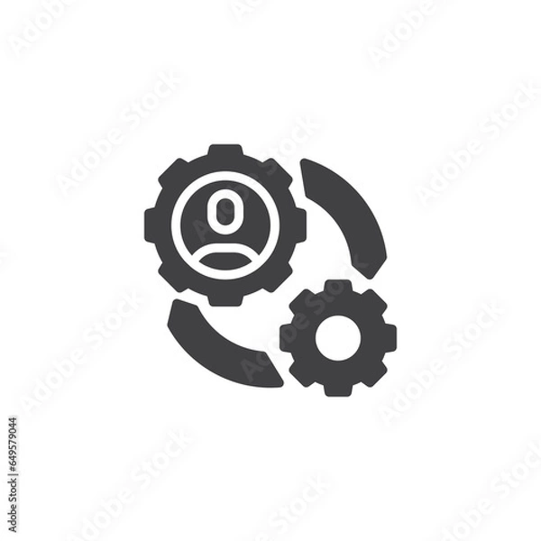 Fototapeta Project manager vector icon