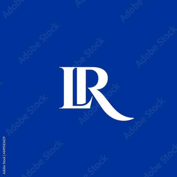 Fototapeta lr logo design 