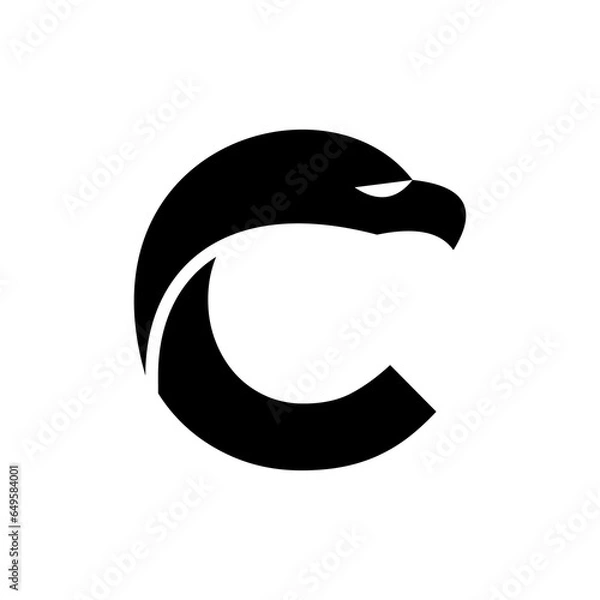 Fototapeta c eagle logo design 