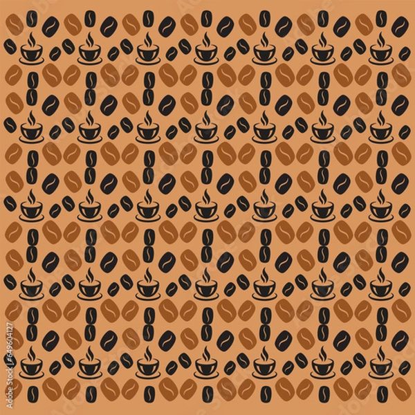 Obraz International Coffee Day Pattern Seamless Background