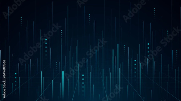 Obraz hi-tech digital data abstract design