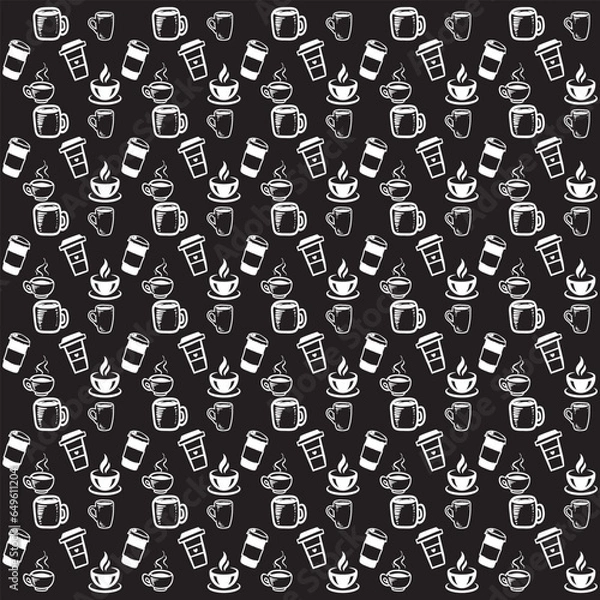 Obraz International Coffee Day Pattern Seamless Background