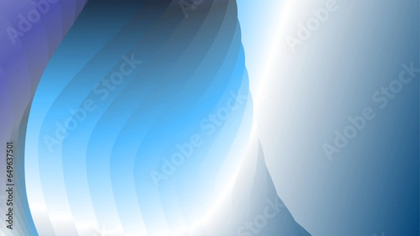 Obraz dark blue curve shape with soft gradient vector abstract background, tranquil art, can illustrate