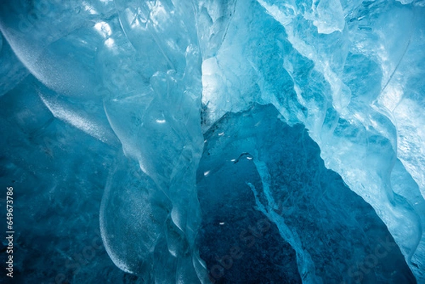 Fototapeta Struktury jaskini lodowej, Islandia