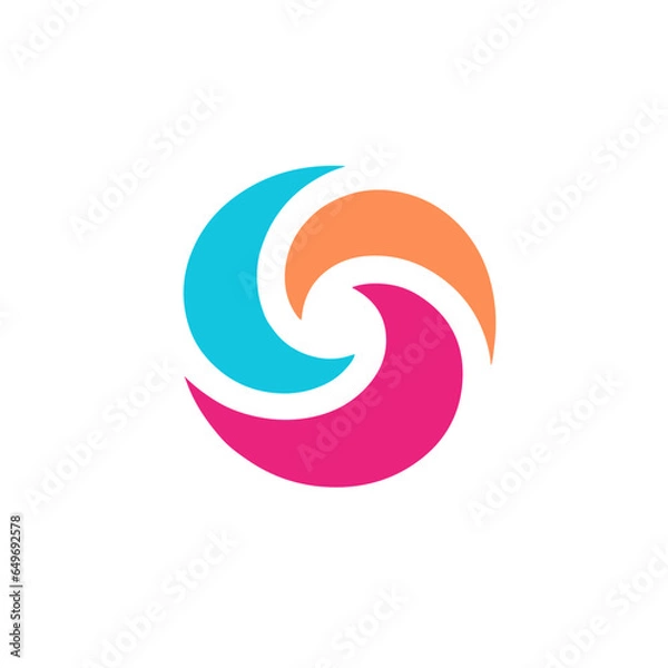 Obraz abstract circle logo